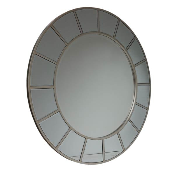 Round Large Champagne Mirror - Meadow Lane Ardee