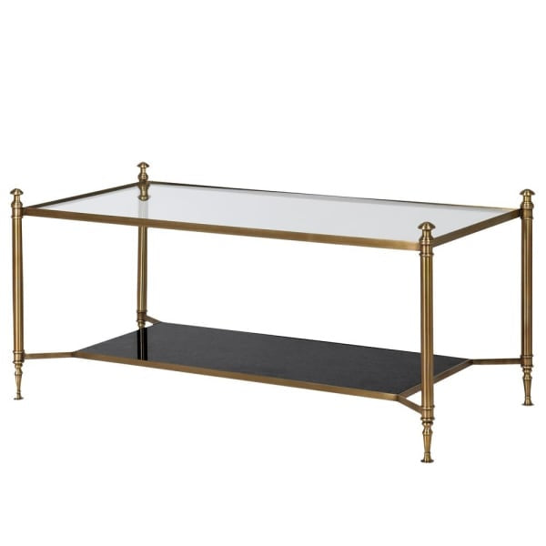 Glass Top Marble Coffee Table (Pre-Order) - Meadow Lane Ardee