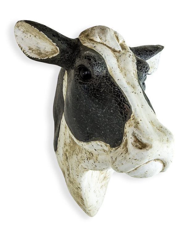 Wall Mounted Large Friesian Cow Head - Meadow Lane Ardee